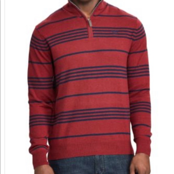 NWT Chaps Men's Striped Mockneck Sweater Large - Picture 6 of 6